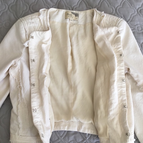 Elizabeth and James Silk-Lined Jacket w/ Raw Trim - Picture 6 of 7